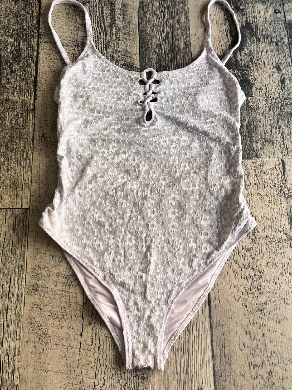 Aerie floral one piece bathing suit